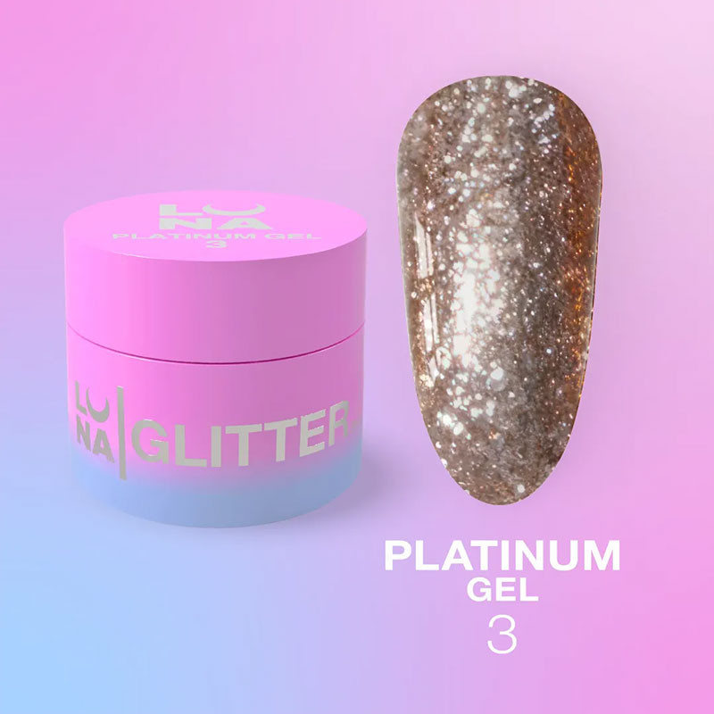 Peinture gel pour ongles – LUNAMOON Platinum Gel Nr 3 – 5 ml