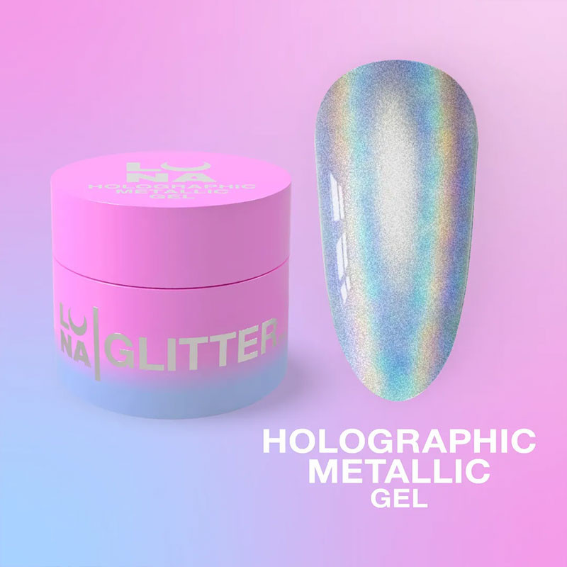 Peinture gel pour ongles – LUNAMOON Holographic Metallic Gel – 5 ml