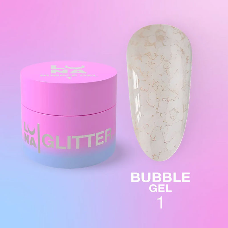 Гель-краска для ногтей – LUNAMOON Bubble Gel Nr 1 – 5 ml