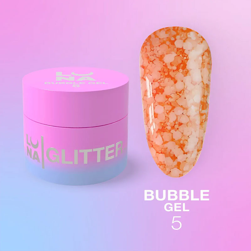 Гель-краска для ногтей – LUNAMOON Bubble Gel Nr 5 – 5 ml