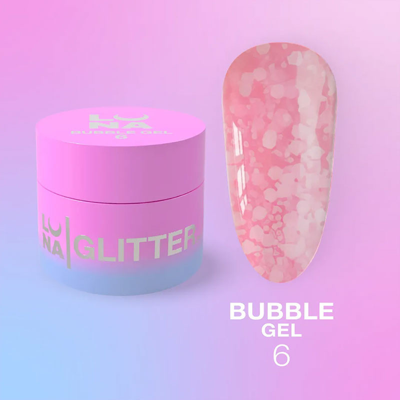 Гель-краска для ногтей – LUNAMOON Bubble Gel Nr 6 – 5 ml