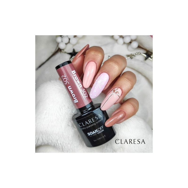 Vernis gel – Claresa Brown n° 302 – 5 ml
