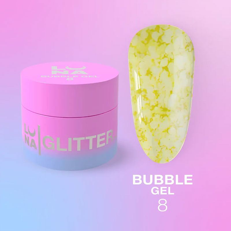 Гель-краска для ногтей – LUNAMOON Bubble Gel Nr 8 – 5 ml