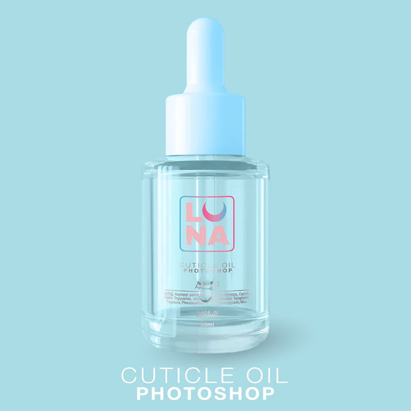 Huile sèche pour cuticules Lunamoon parfum melon PhotoShop - 30 ml