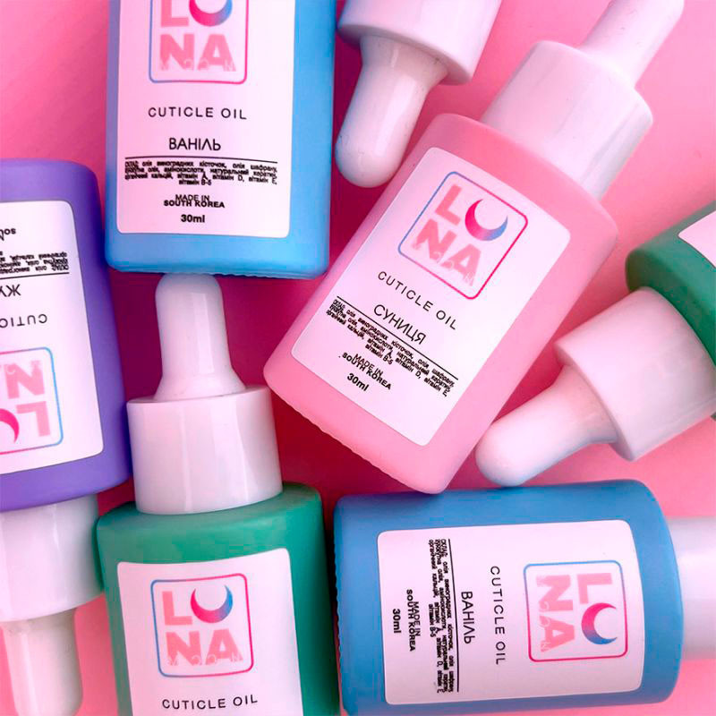Huile à cuticules Lunamoon parfum Bubble Gum - 30 ml