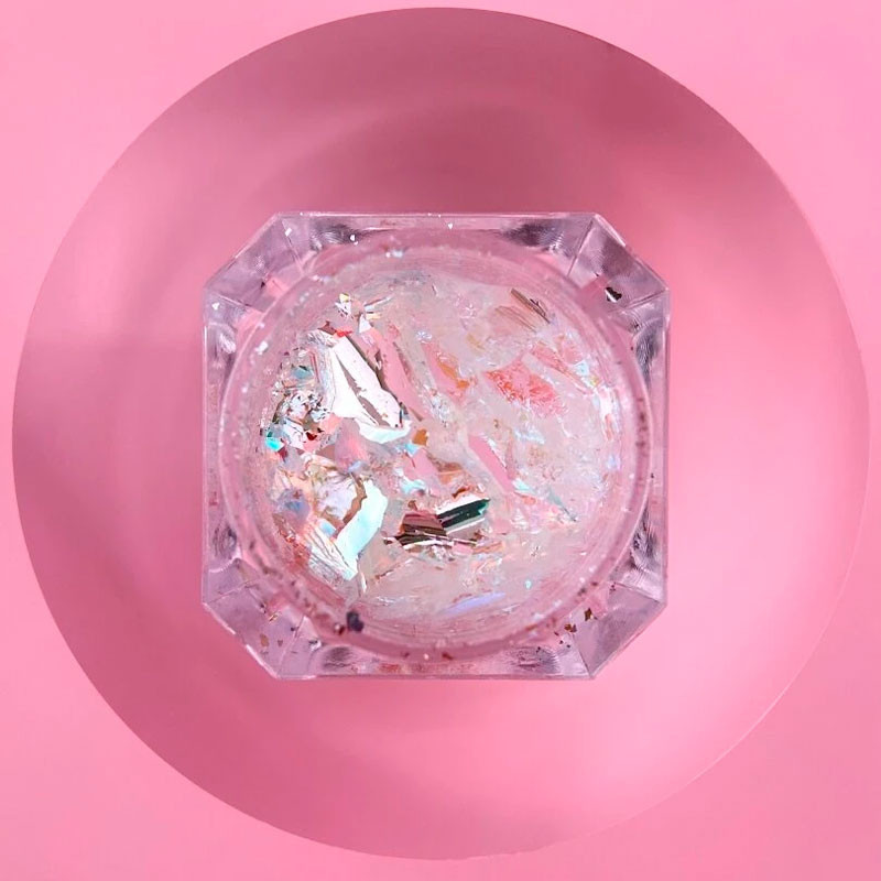 Комплект сухих блесток для ногтей Lunamoon Broken Glass - 6 шт