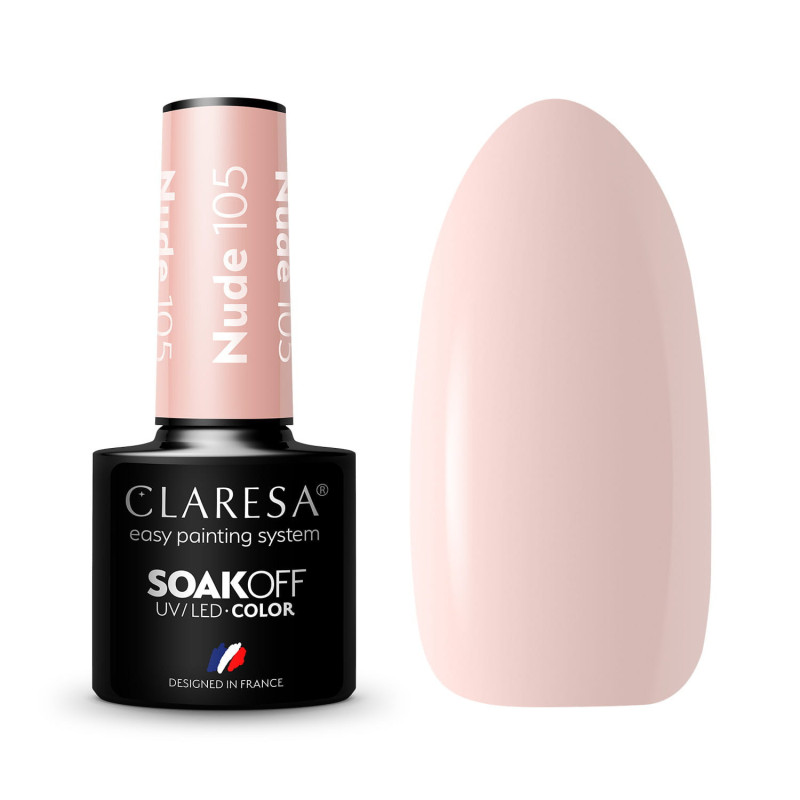 Gel polish – Claresa Nude No. 105 – 5 ml