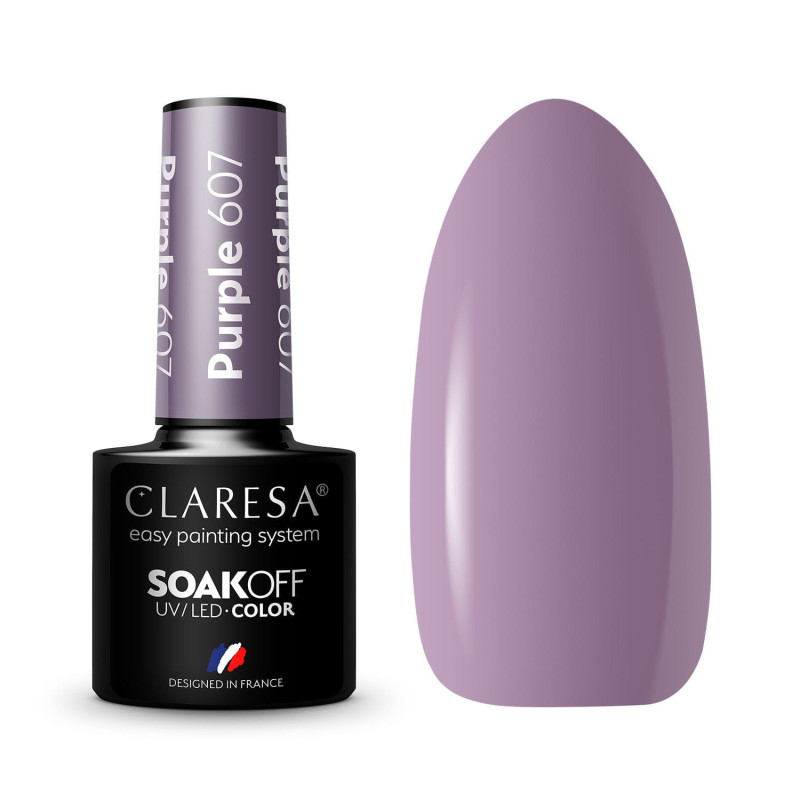 Gel polish – Claresa Purple No. 607 – 5 ml