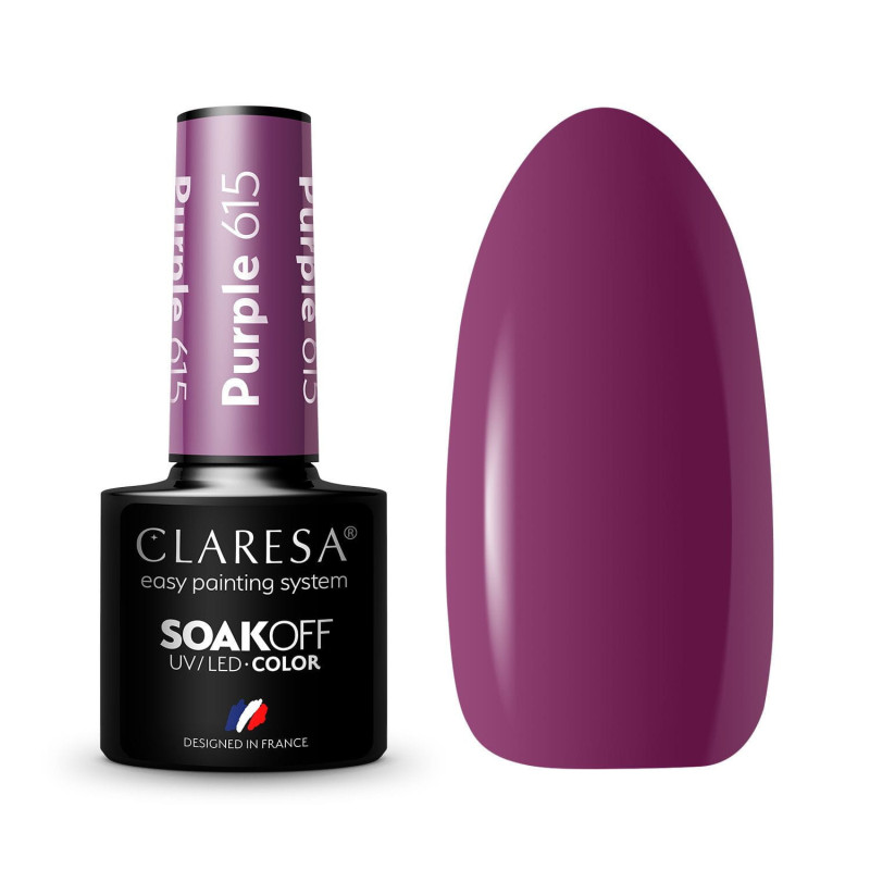 Gel polish – Claresa Purple No. 615 – 5 ml