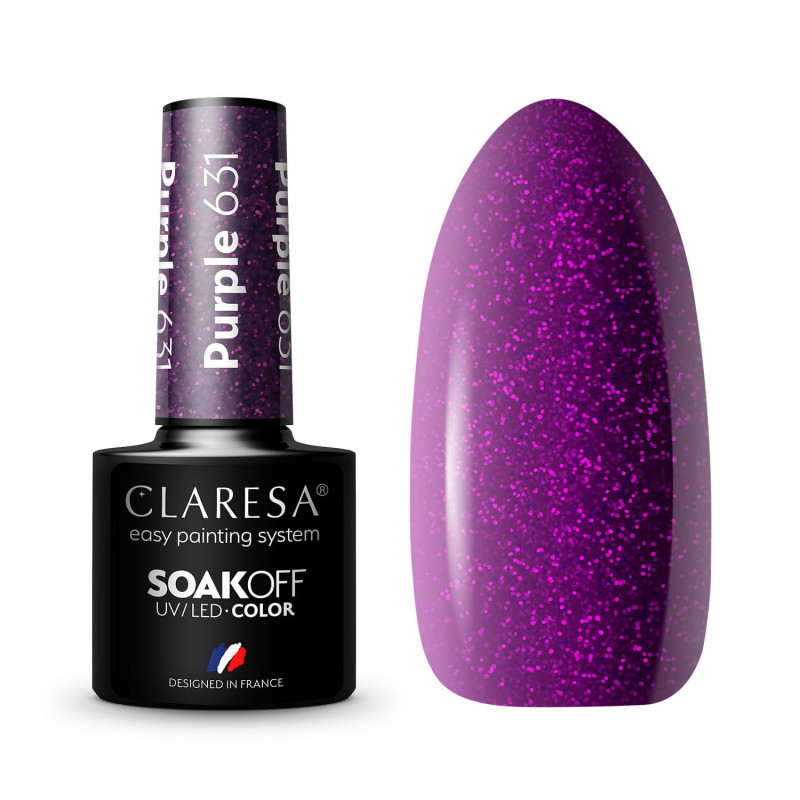 Gel polish – Claresa Purple No. 631 – 5 ml