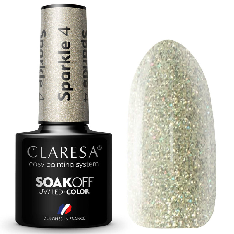 Gel polish – Claresa Sparkle No. 4 – 5 ml