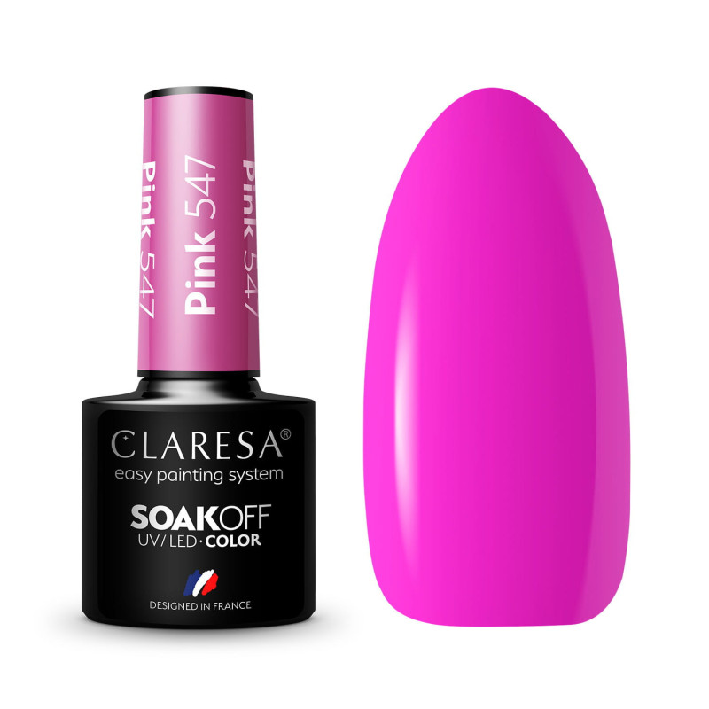 Color gel polish - Claresa PINK № 547, 5 ml