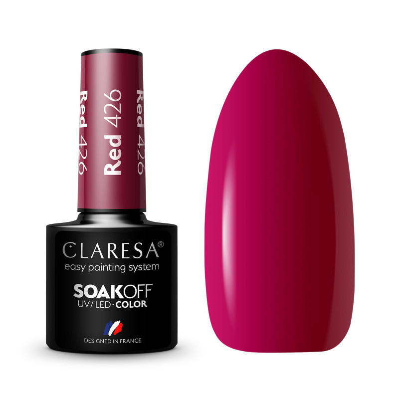 Color gel polish - Claresa RED № 426, 5 ml