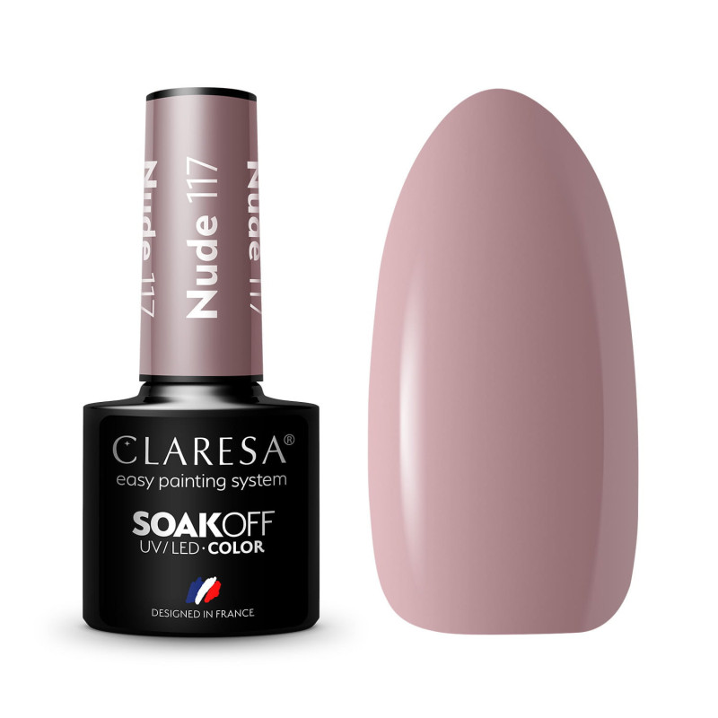 Gel polish – Claresa Nude No. 117 – 5 mll