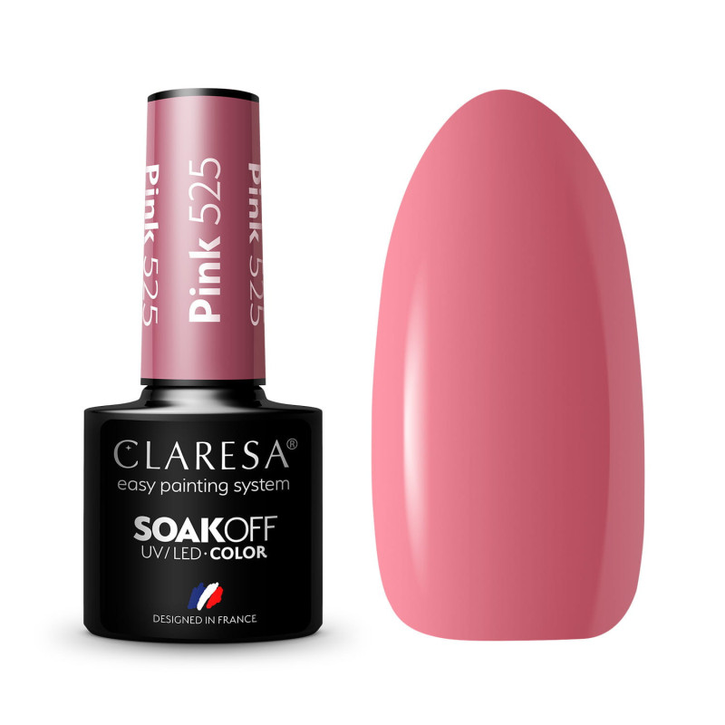 Color gel polish - Claresa PINK № 525, 5 ml