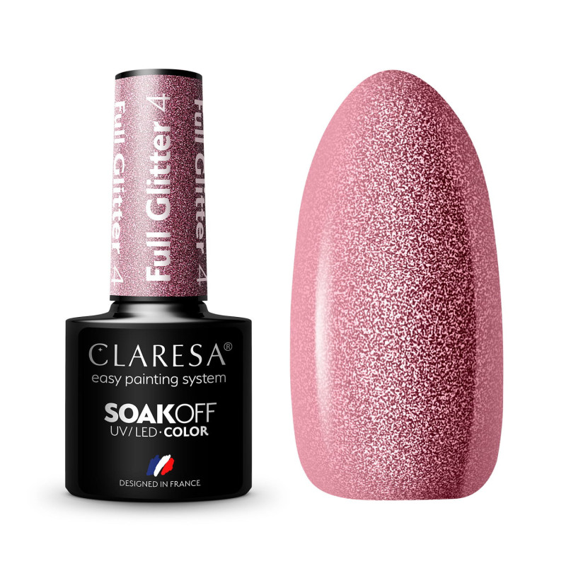 Gel polish – Claresa FULL Glitter No. 4 – 5 ml